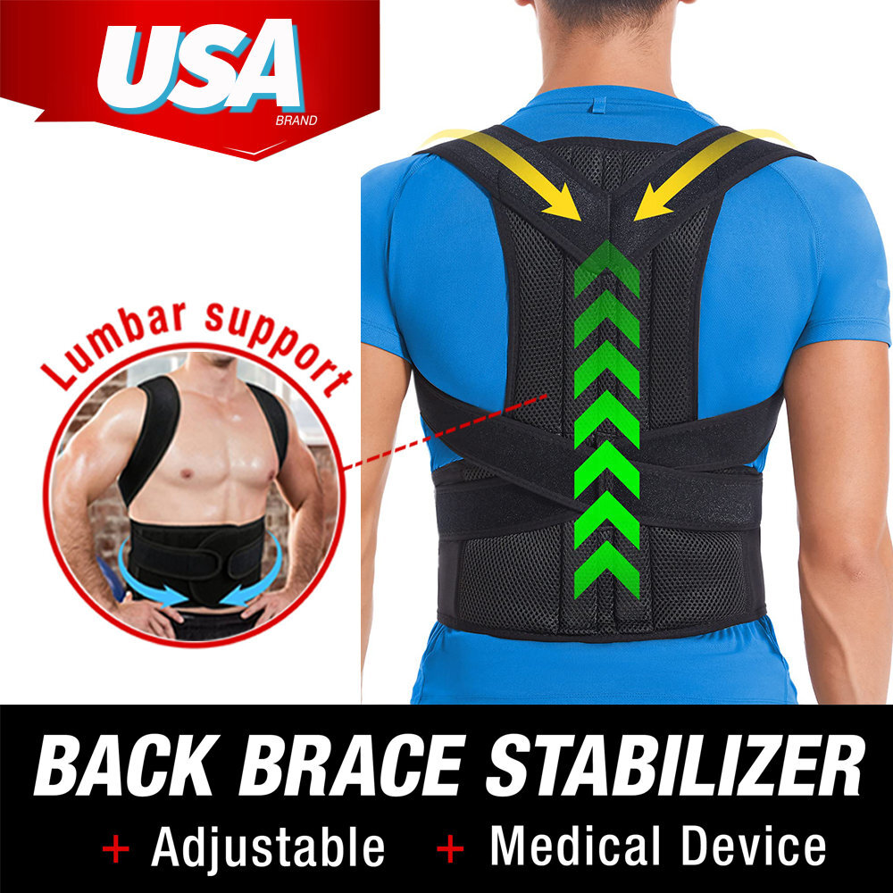 Adjustable Scoliosis Keep Back Support Brace For Men Woman Posture Correction