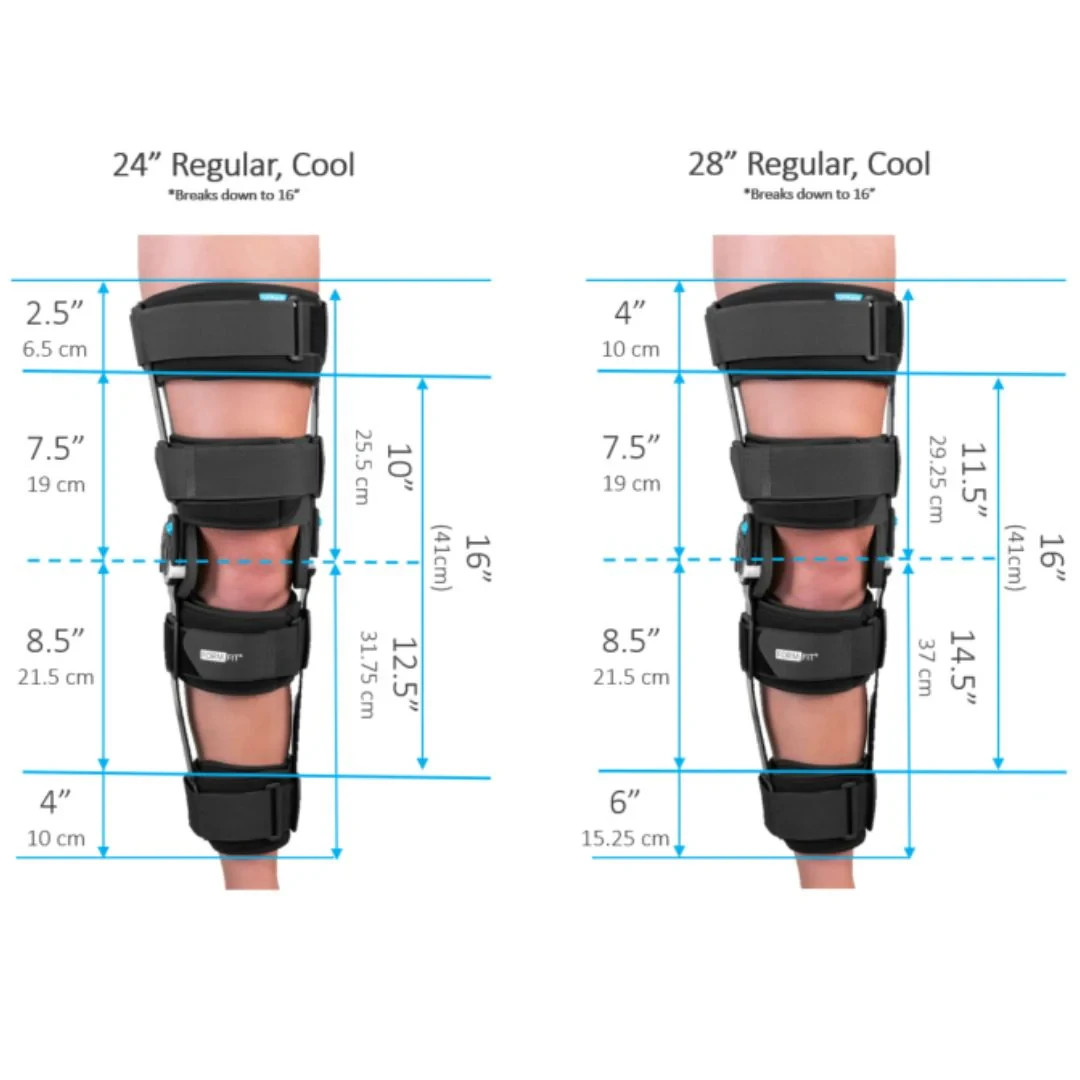 Össur Adjustable Post-Op Knee Brace w/ Range of Motion Control for Knee Injuries