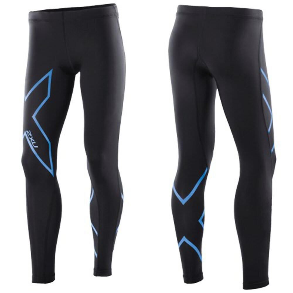 GREAT SAVINGS || 2XU Youth Girls Compression Long Tights – Black/Blue