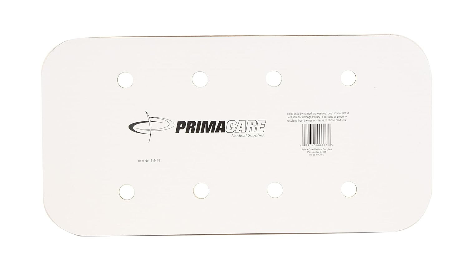 IS-5424 Padded Cardboard Splint Wrist Brace or Leg Support for Adults and Kids,