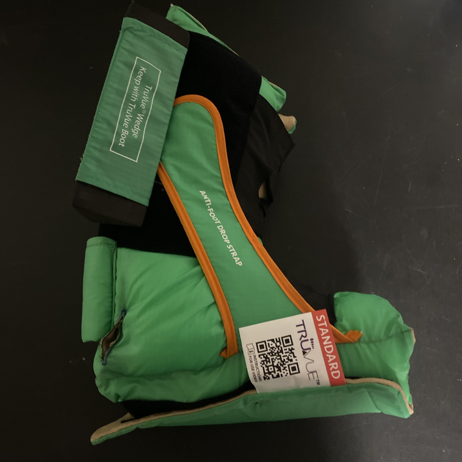 EHOB TruVue Heel Protector Boot Green Foot Drop Protection W/ Optional Wedge