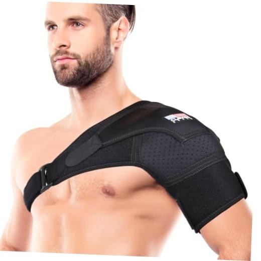 Shoulder Brace for Rotator Cuff – for Bursitis, Dislocated AC Joint, L-XL Black