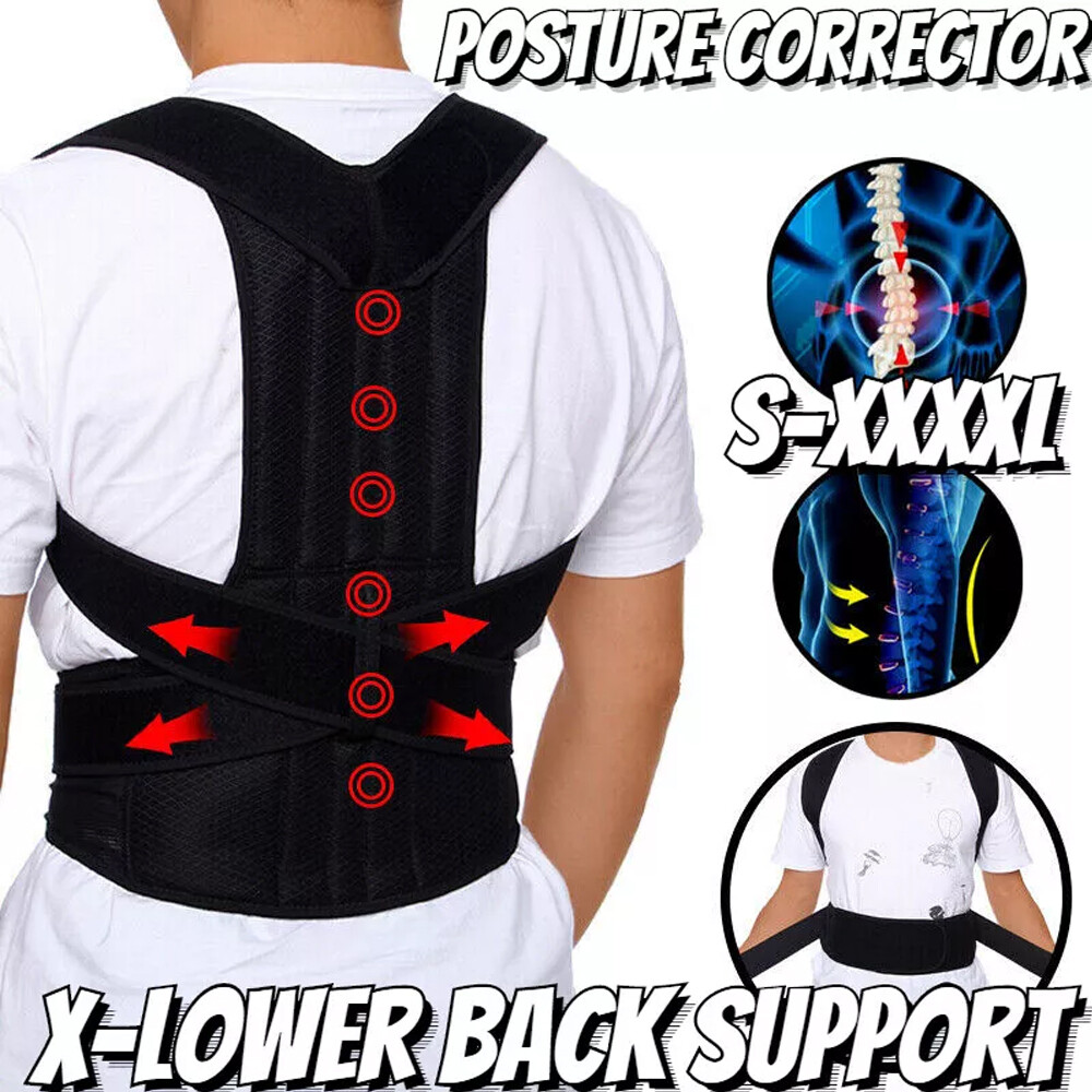 Full Back Brace Posture Corrector Hunchback Fixer Support Belt for Women Men