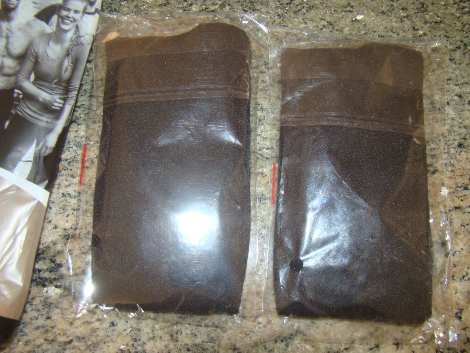 2 Pair Knee-High Medical Athletic Compression Socks Stockings BLACK 15-20 mmHg