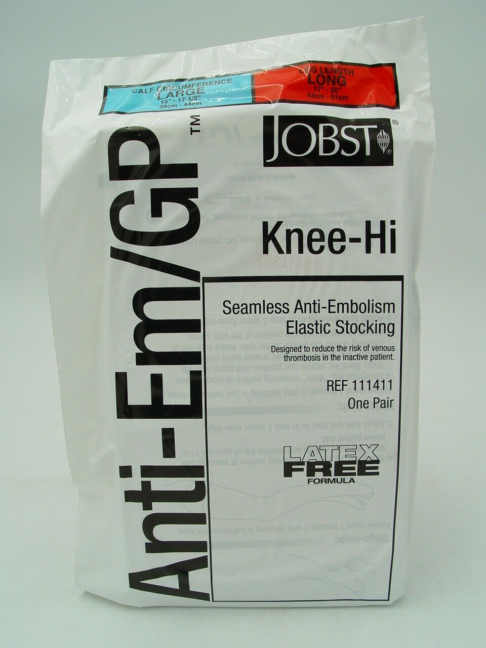JOBST Anti-embolism Stockings KNEE High Large Long White Inspection Toe 12 PAIR