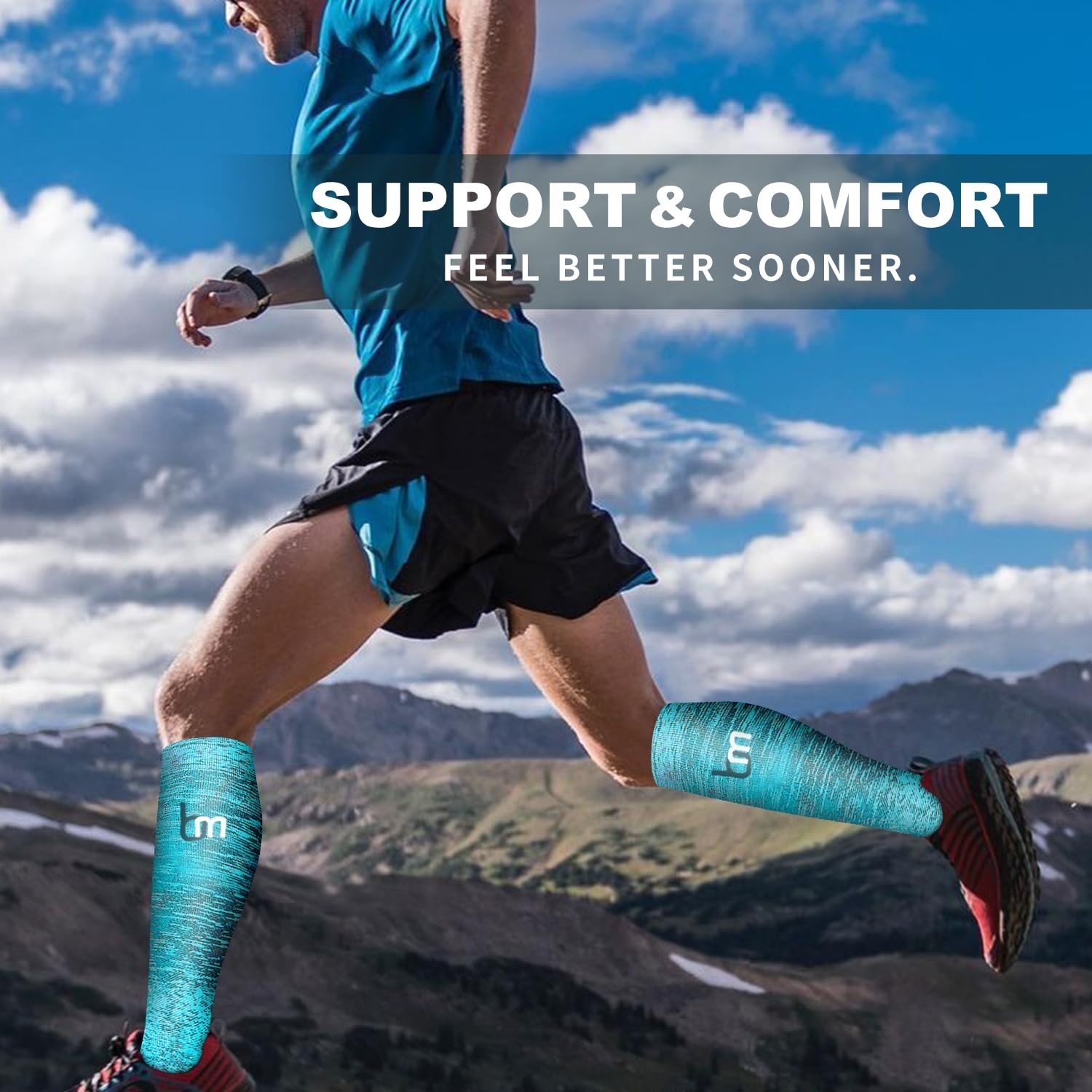 Bluemaple 6 Pack Copper Compression Socks for Women and Men Circulation-Best …