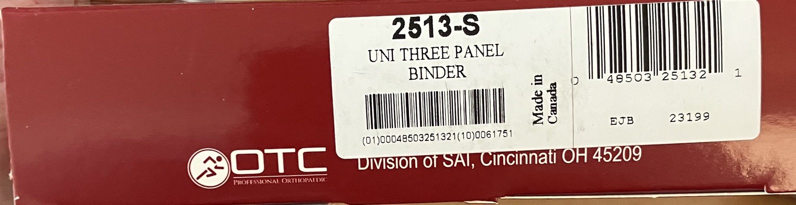 Otc Universal Unisex Three-Panel Binder Size Small- 2513