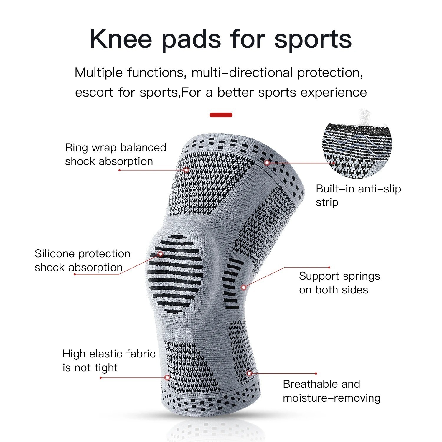 Orthopedic Knee Brace Support Patella Protector for Sports Joint Relief