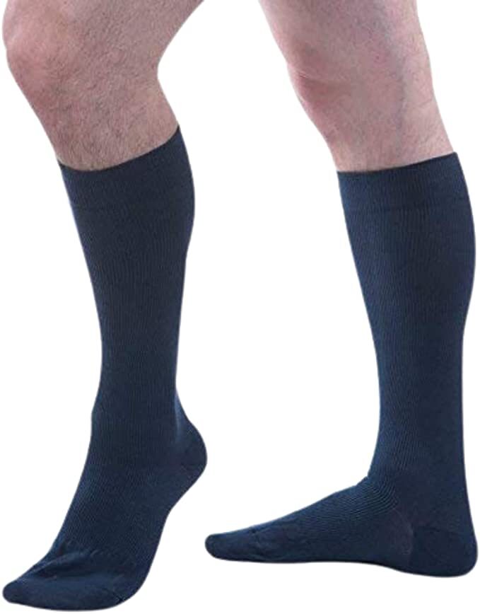 Allegro Unisex Essential Cotton Support Sock (Navy) Medium