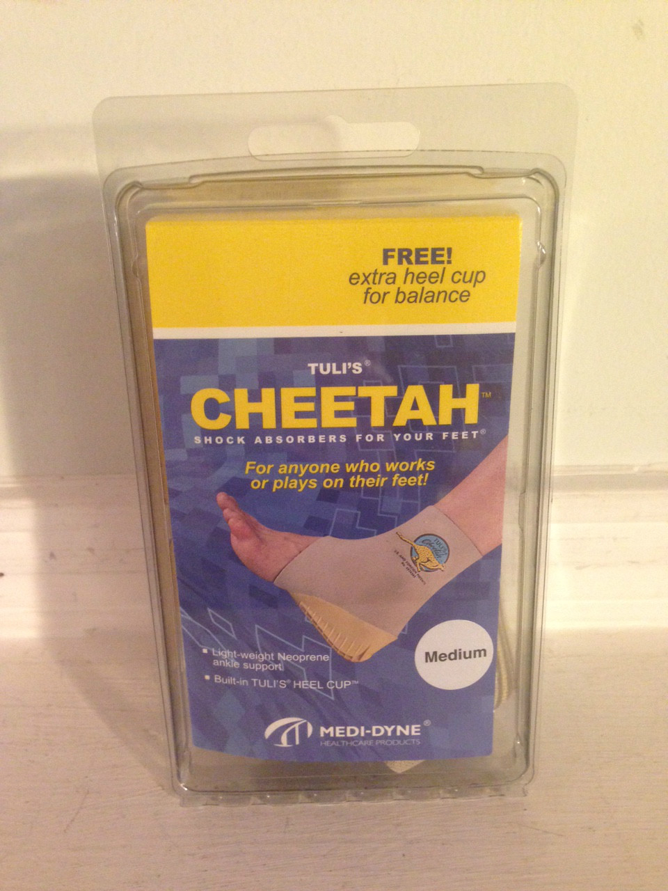 Medi-Dyne Tuli’s Cheetah Ankle Supports with Heel Cup – Medium