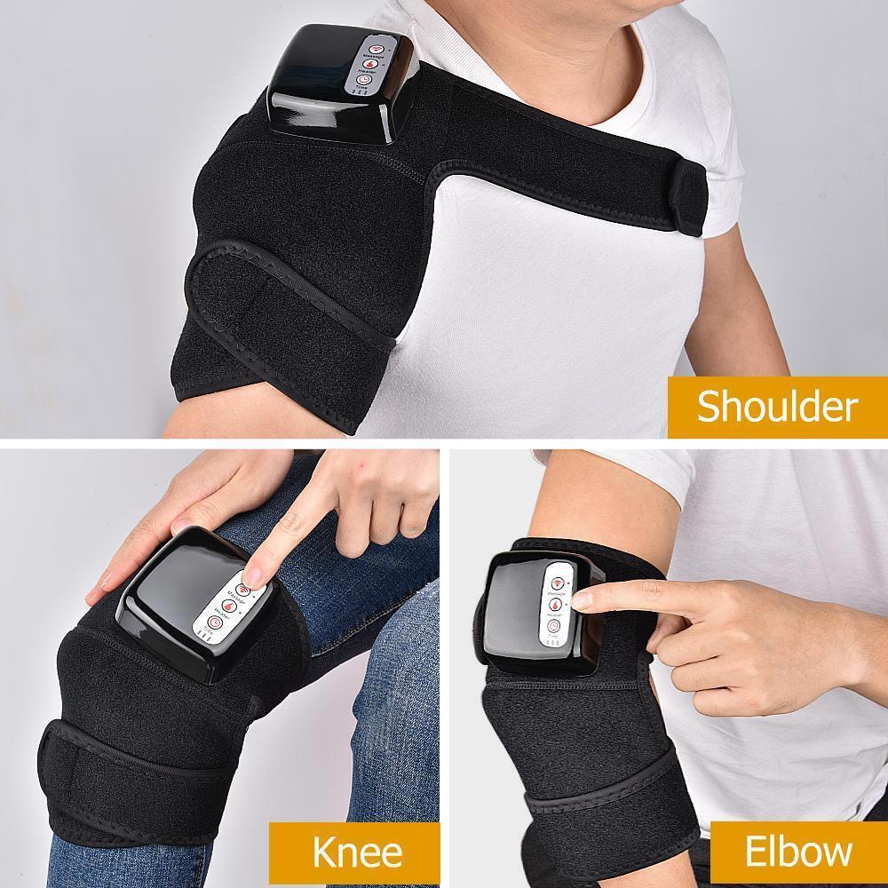 3in1 Electric Heating Knee Massager Far Infrared Joint Brace Pain Relief Support