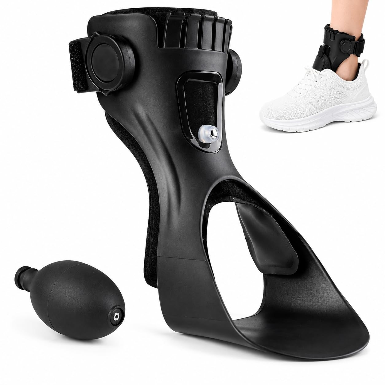 AFO Drop Foot Brace,Upgraded Ankle Foot Orthosis Support for Hemiplegia Strok…