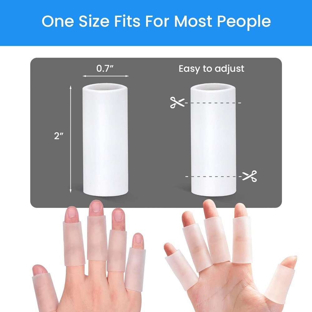 10-30pcs Gel Finger Sleeve Protectors, Silicone Finger Sleeve Cushions Protects