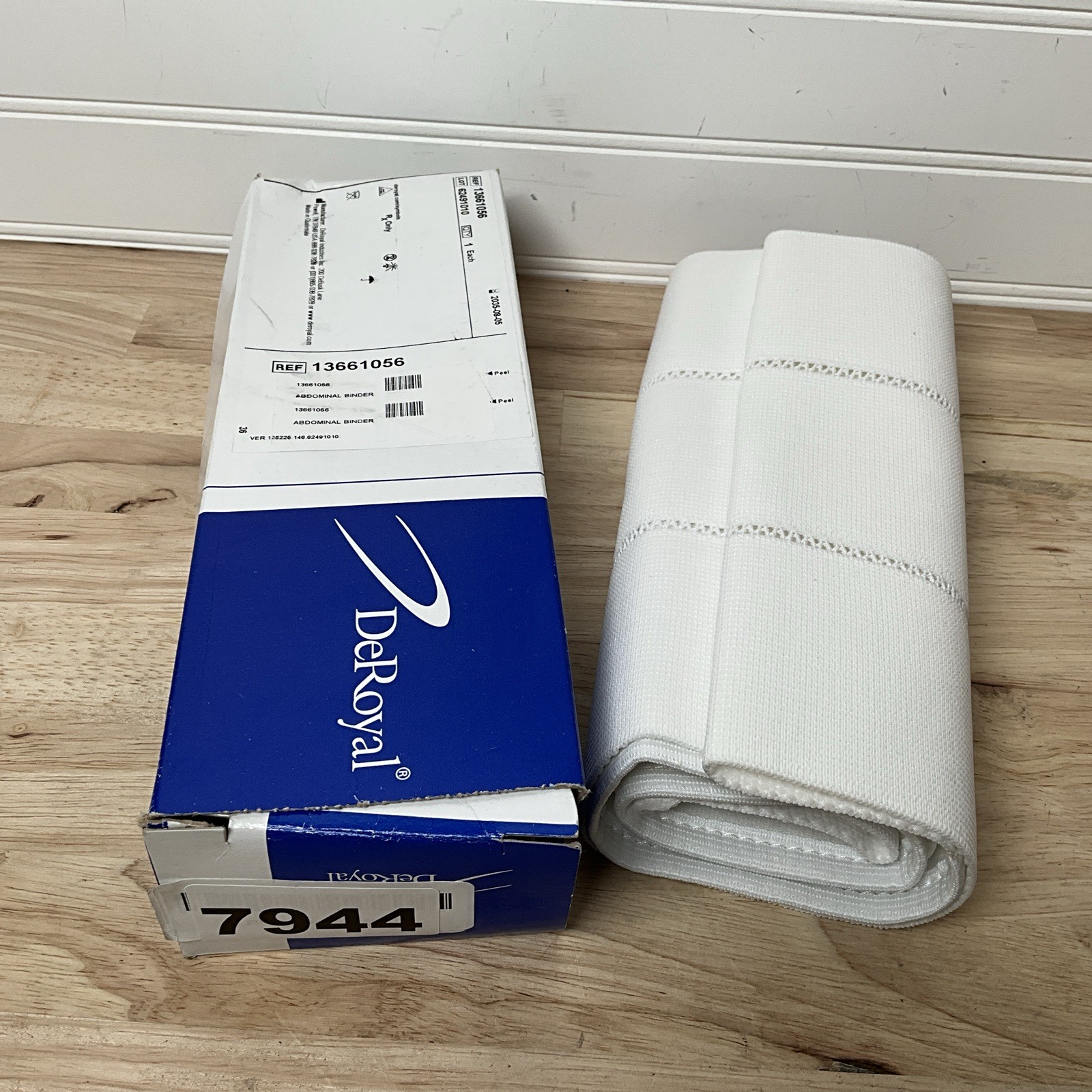 DeRoyal Abdominal Binder 9” Small/Medium 30-45 In #13661056