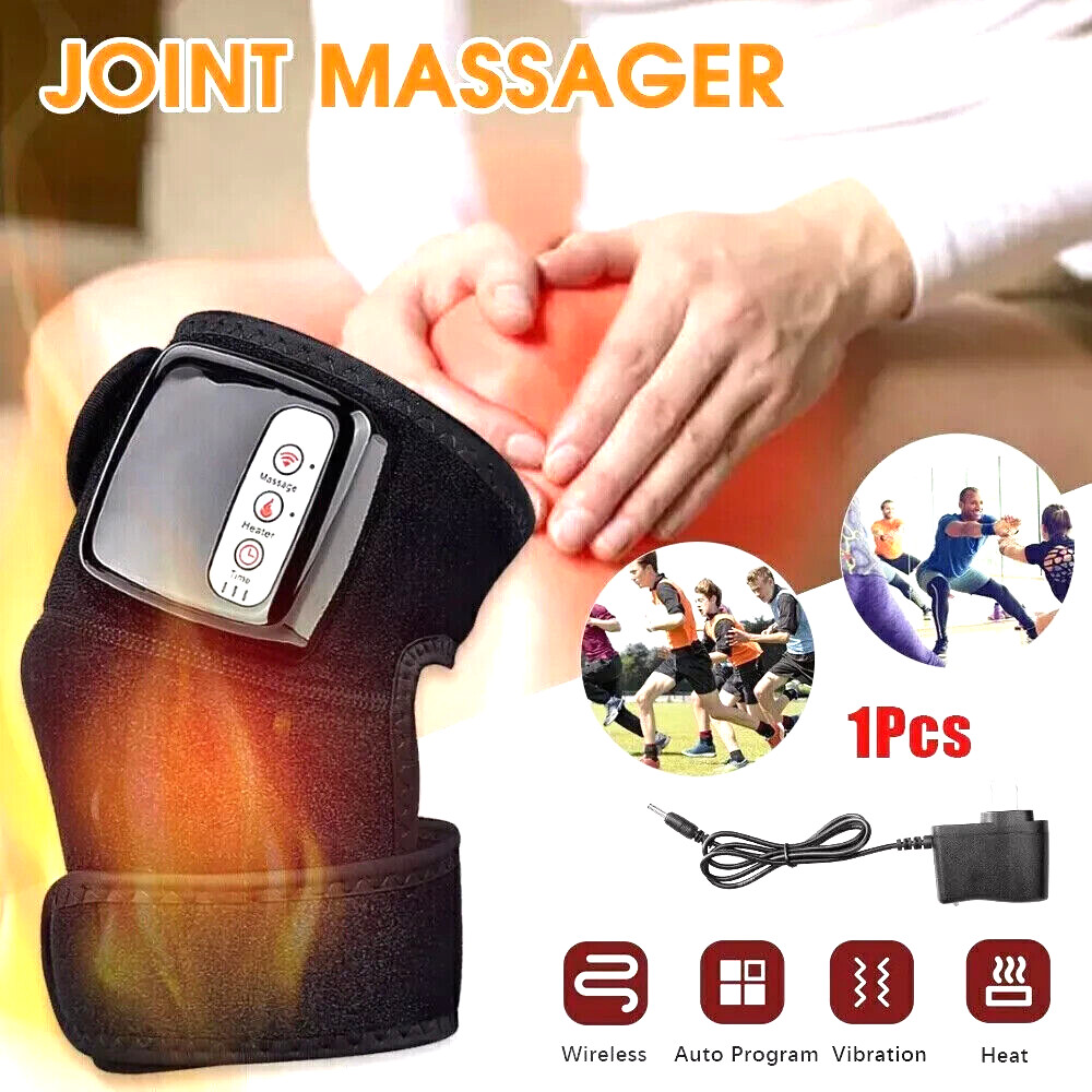 2026 Electric Heating Knee Massager Far Infrared Joint Brace Pain Relief Support