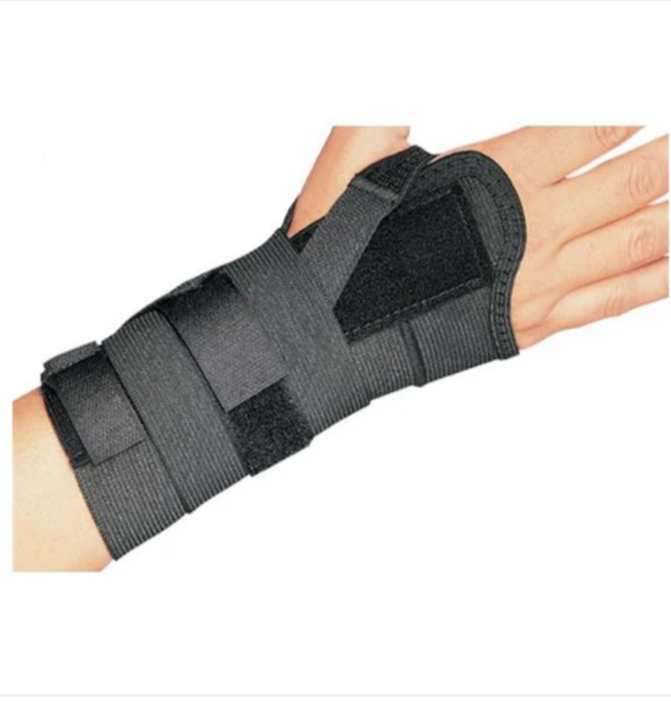 ProCare Black Elastic & Metal Wrist Brace Adult Unisex Large 79-97017