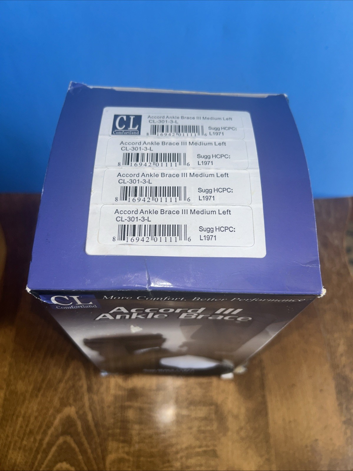Comfortland Accord 3 III Ankle Brace Size Medium Left New In Box NIB L1971