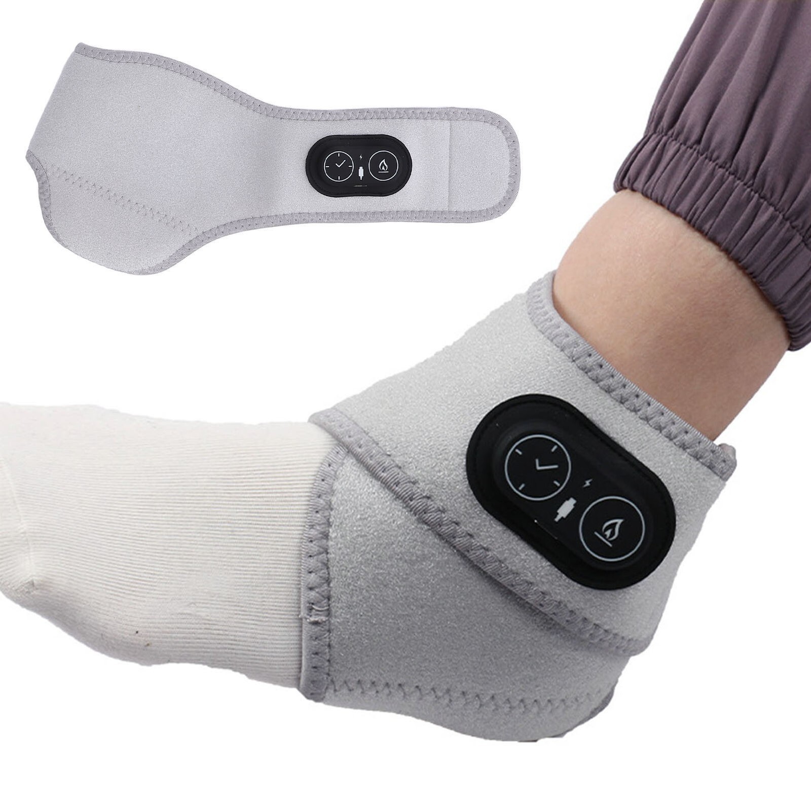 Electric Ankle Heating Pad Timed Temperature Control Heated Ankle Wrap Foot