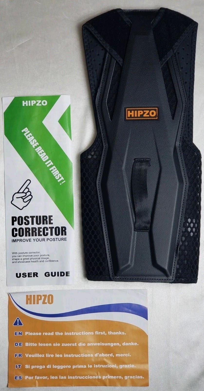 (Hipzo) Adjustable posture Corrector For Men And Women SZ Medium New Sealed NWT.