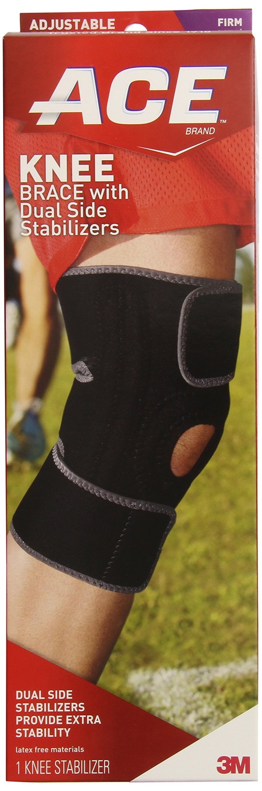Adjustable Knee Brace with Dual Side Stabilizers, Helps support weak, injured…