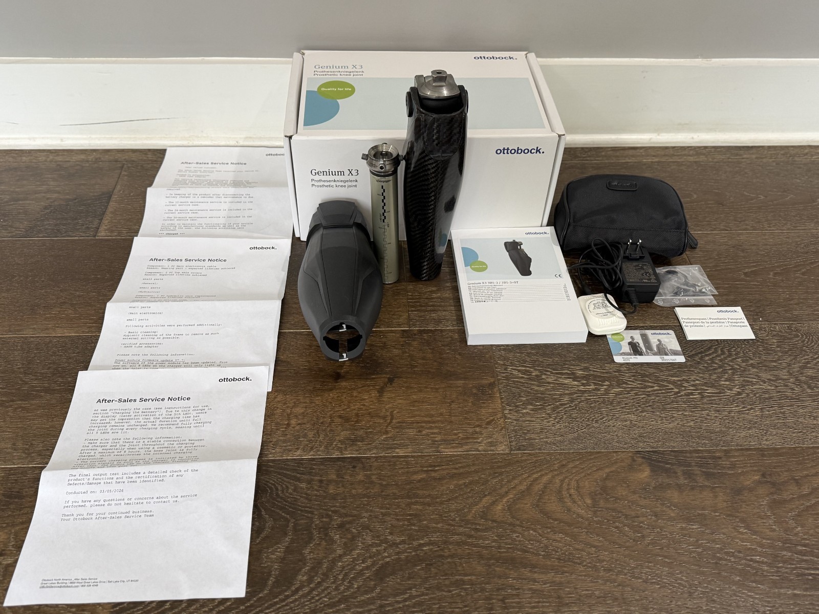 Fully Serviced 2022 Ottobock Genium X3 Prosthetic Knee Package
