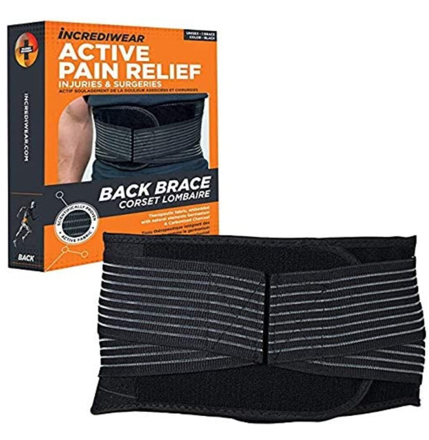 INCREDIWEAR Back Brace Black L GR710