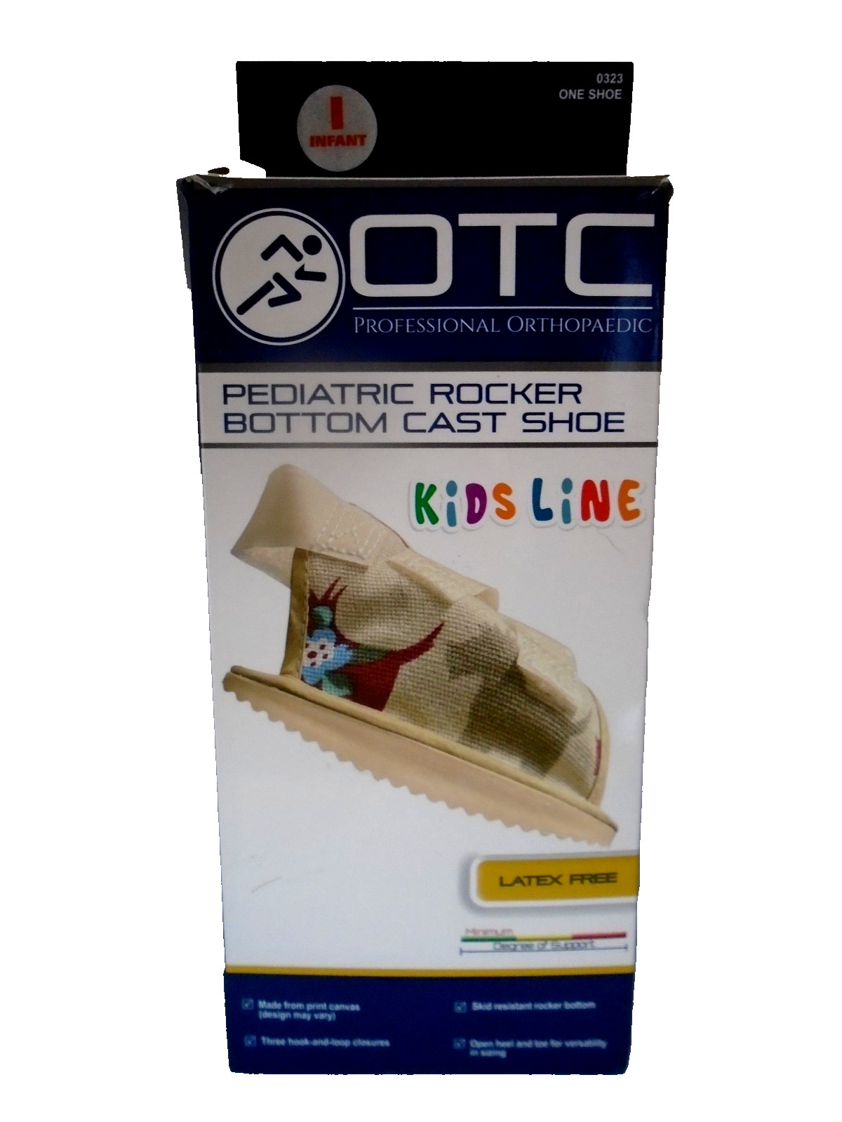 OTC Professional Orthopaedic Pediatric Rocker Bottom Cast Shoe Kids Line -Infant