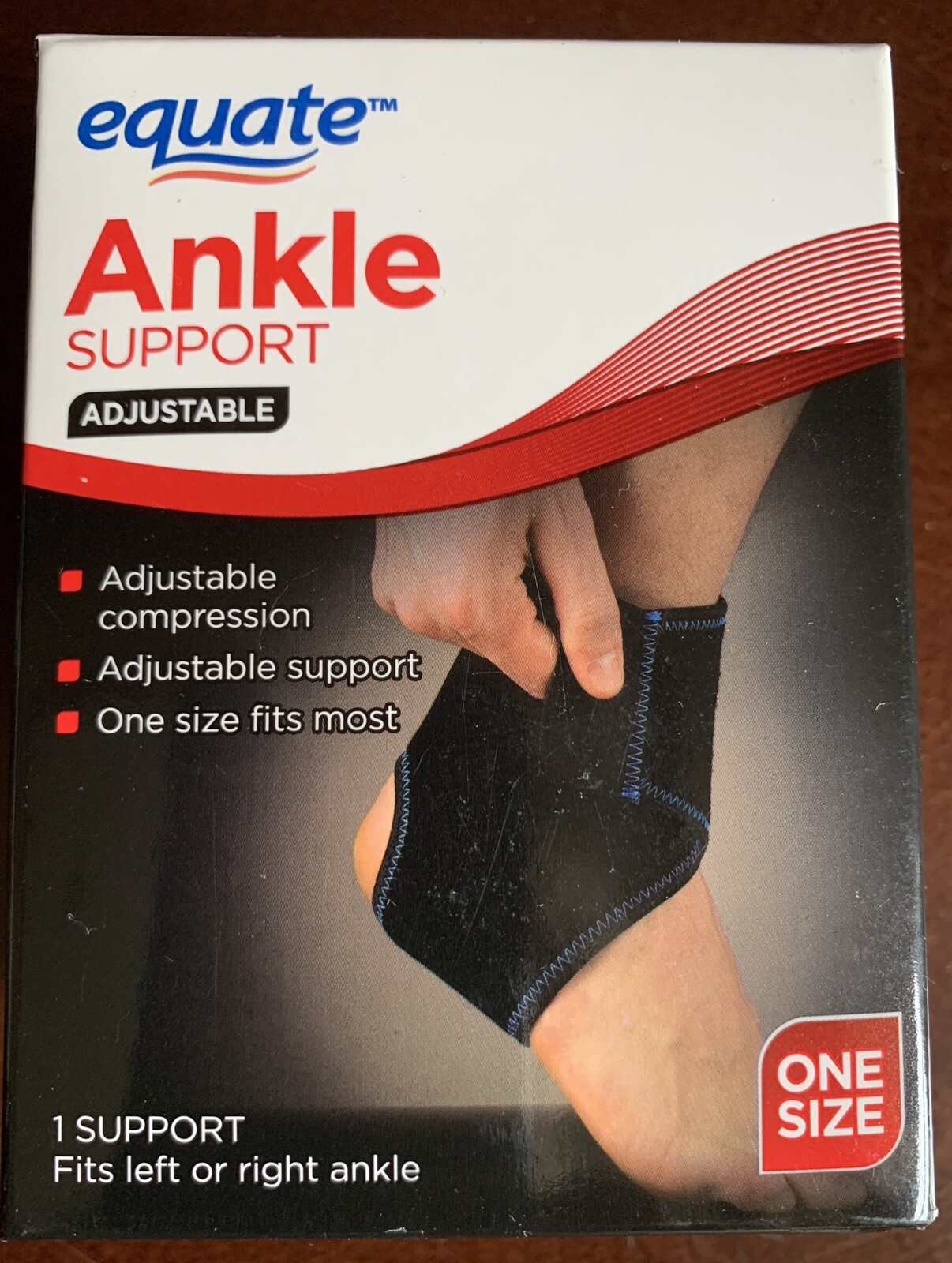 Ankle Support Adjustable Right Or Left Optimal One Size Fits