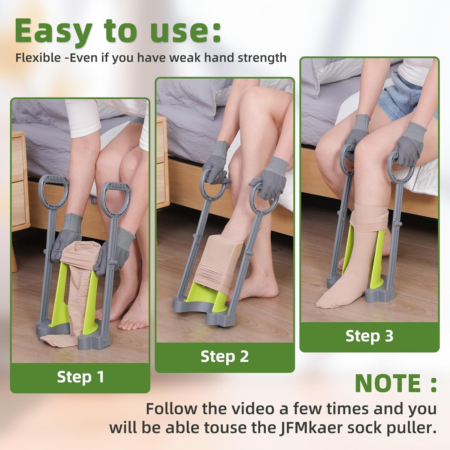 Compression Sock Aid Device Helper Device for Putting on Hosiery Dressing Stick