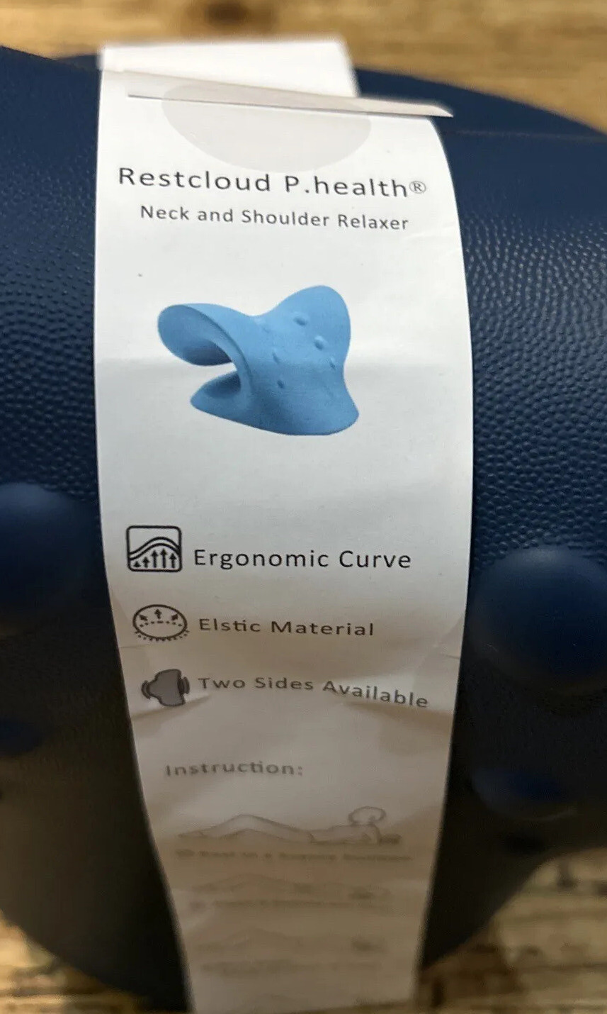 RESTCLOUD Neck and Shoulder Relaxer, Cervical 1 Count (Pack of 1), Dark Blue