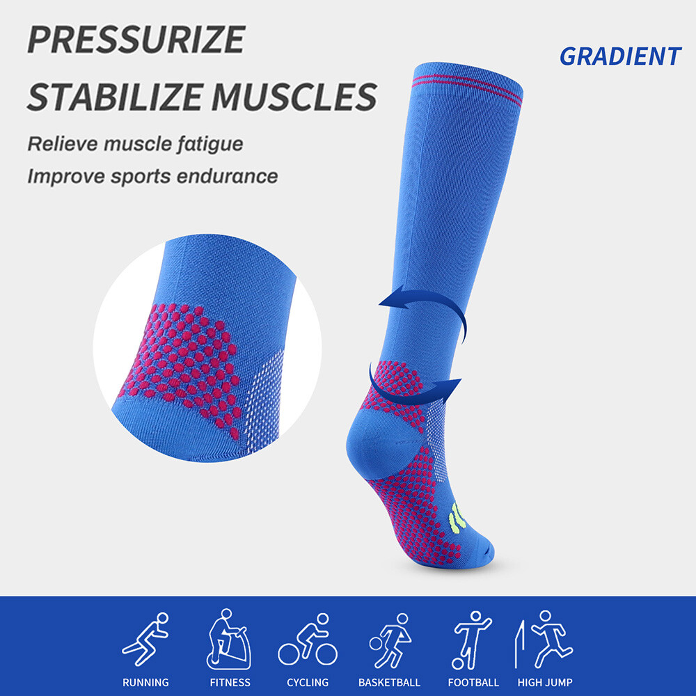 Easy-On/Easy-Off Calf Compression Socks 3Pair Medicinal Products Men Women S-XXL