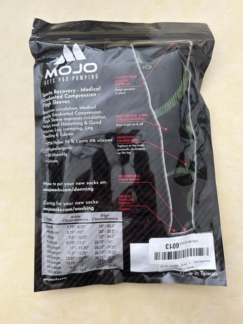 Mojo Compression Stockings Thigh-Hi Leg Sleeve Firm Graduated Support 20-30mm…