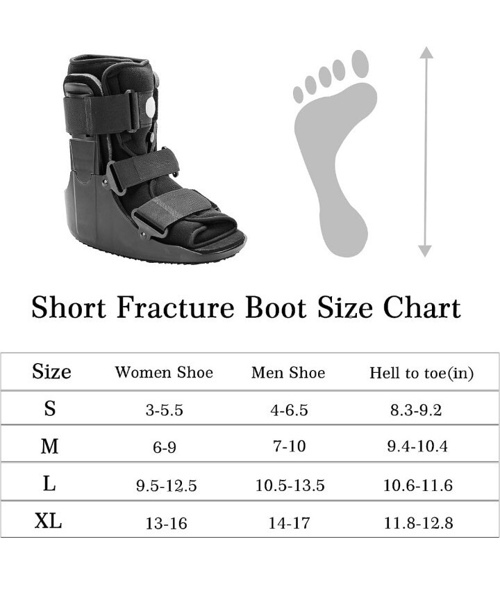 Honarry Air Walker Fracture Boots for Ankle Sprain, Broken Foot M