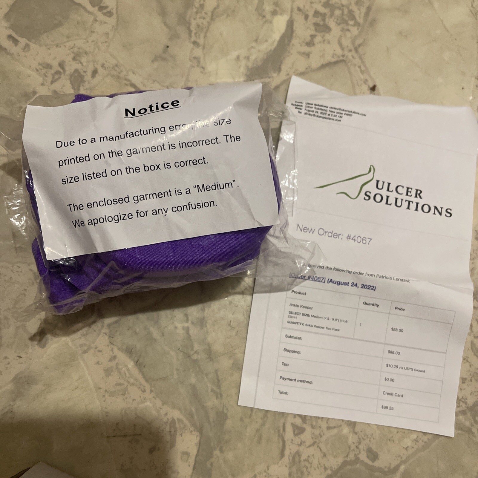 Ankle Keeper Ulcer Solutions. Prevents & Treats Pressure Ulcers & Wounds Size M