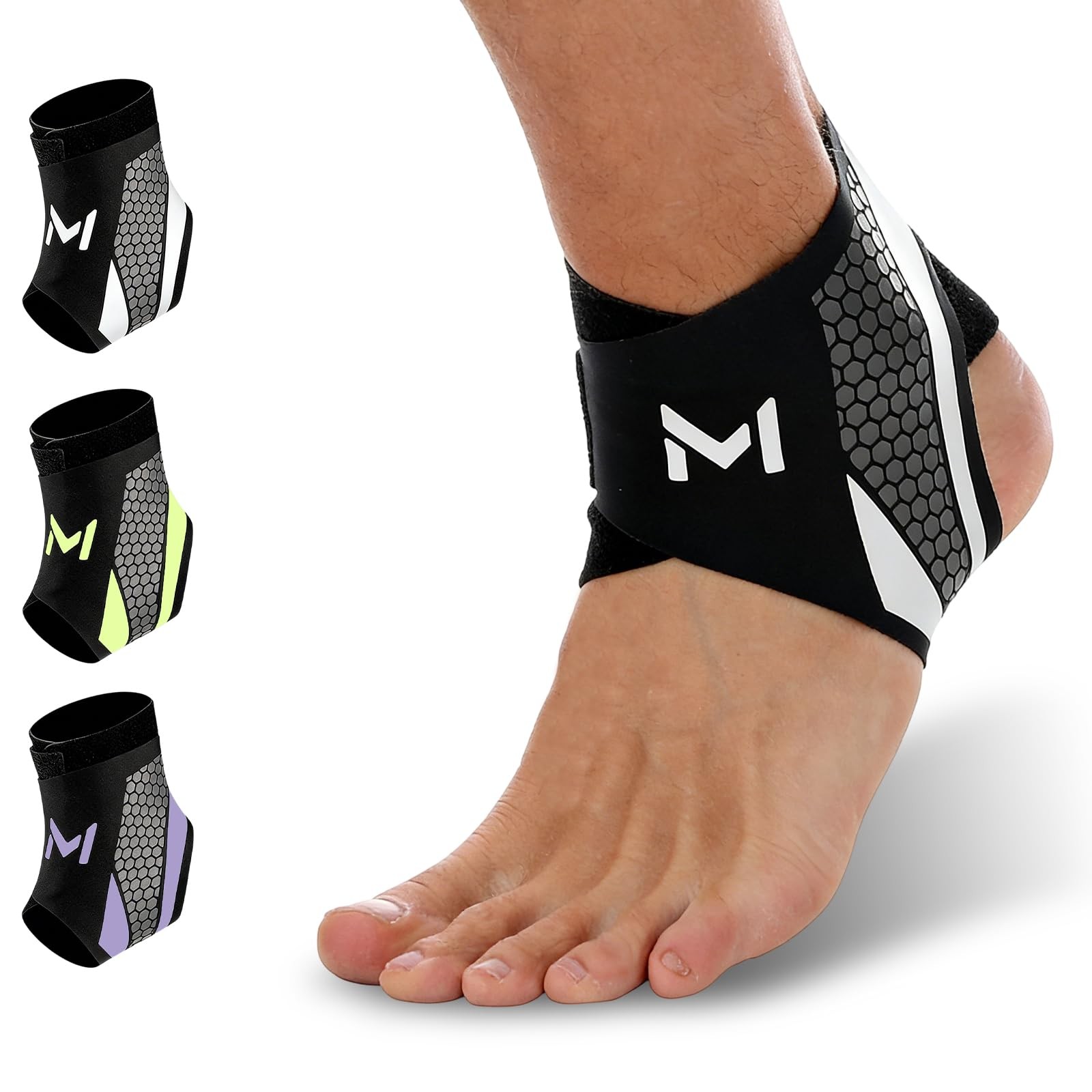 Ankle Brace for Men & Women, Compression Support Stabilize, Gray