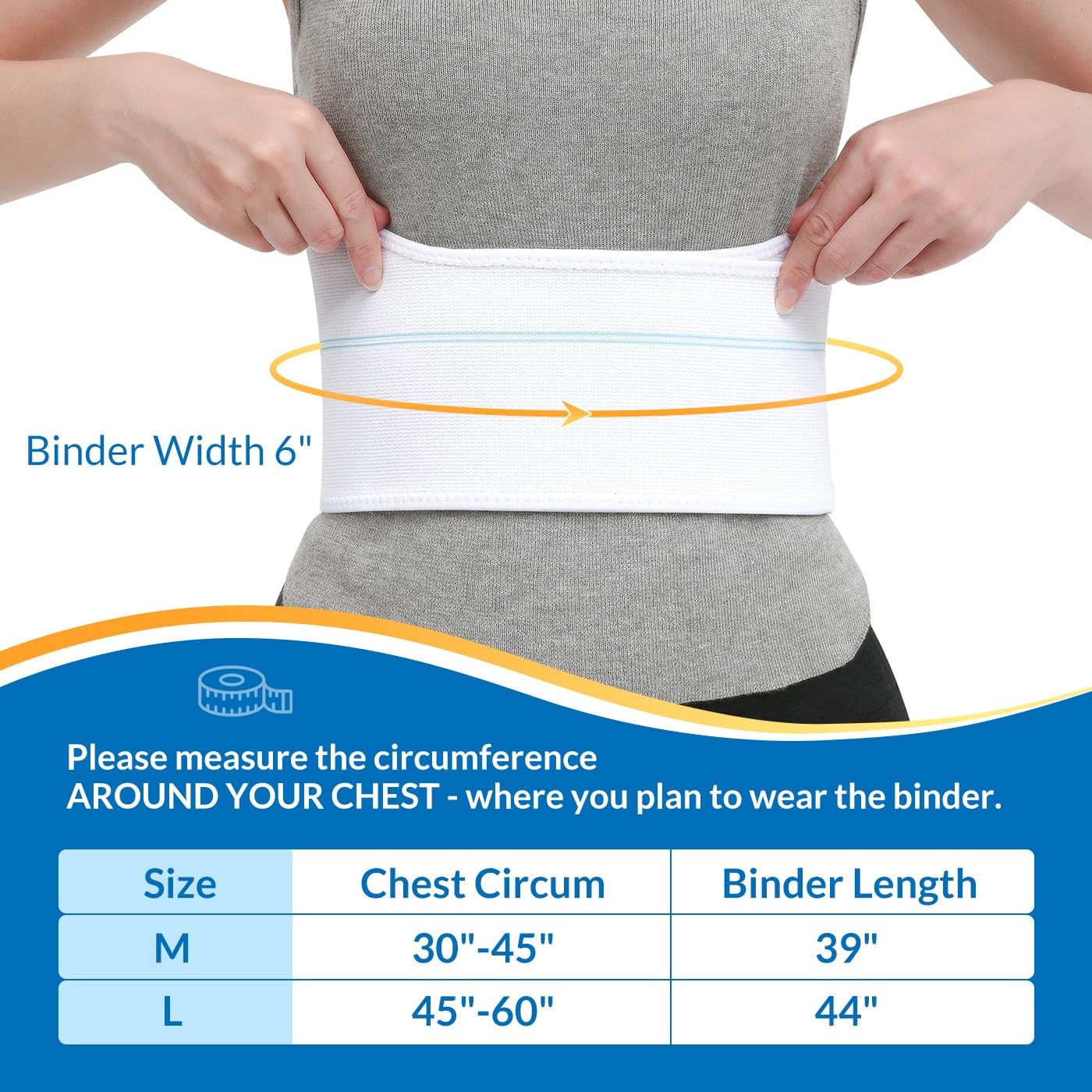 Broken Rib Brace for Women – Compression Chest Binder for Cracked Ribs Suppor…