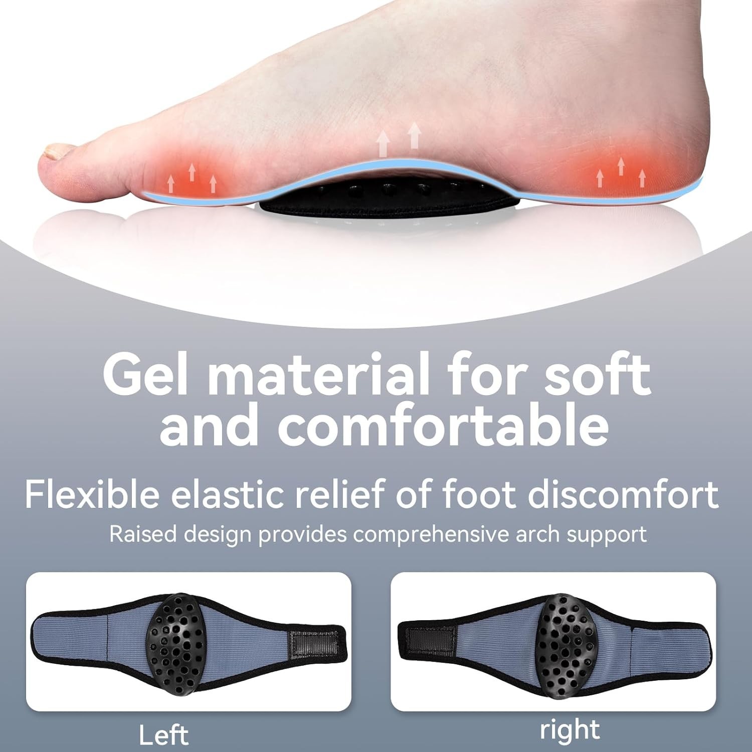 Adjustable Arch Support Braces for Plantar Fasciitis Relief – Universal Fit