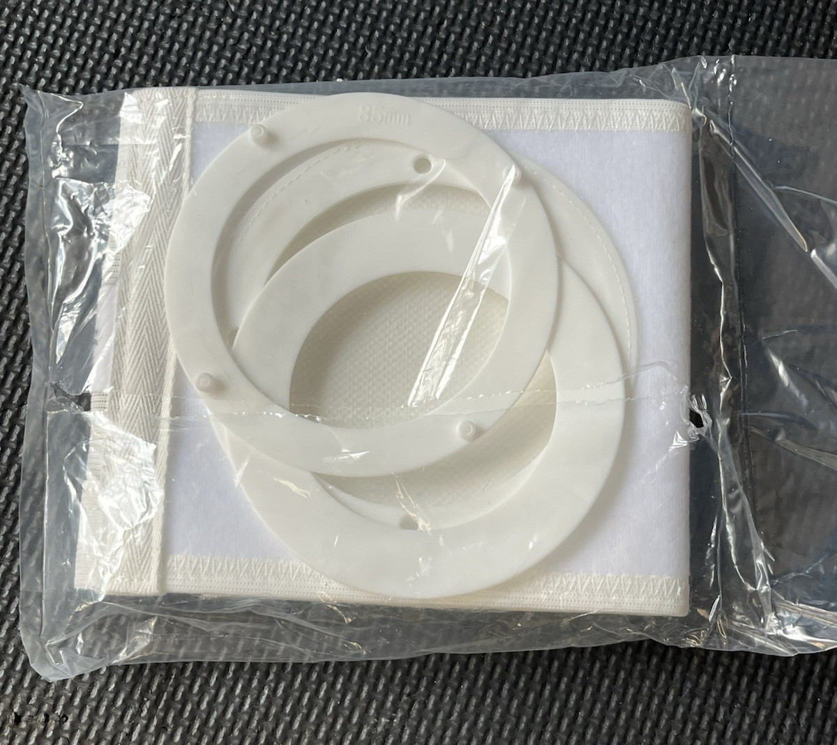 steawoce Adjustable Ostomy Support Belt Medium White Med (27.6–34.2″)