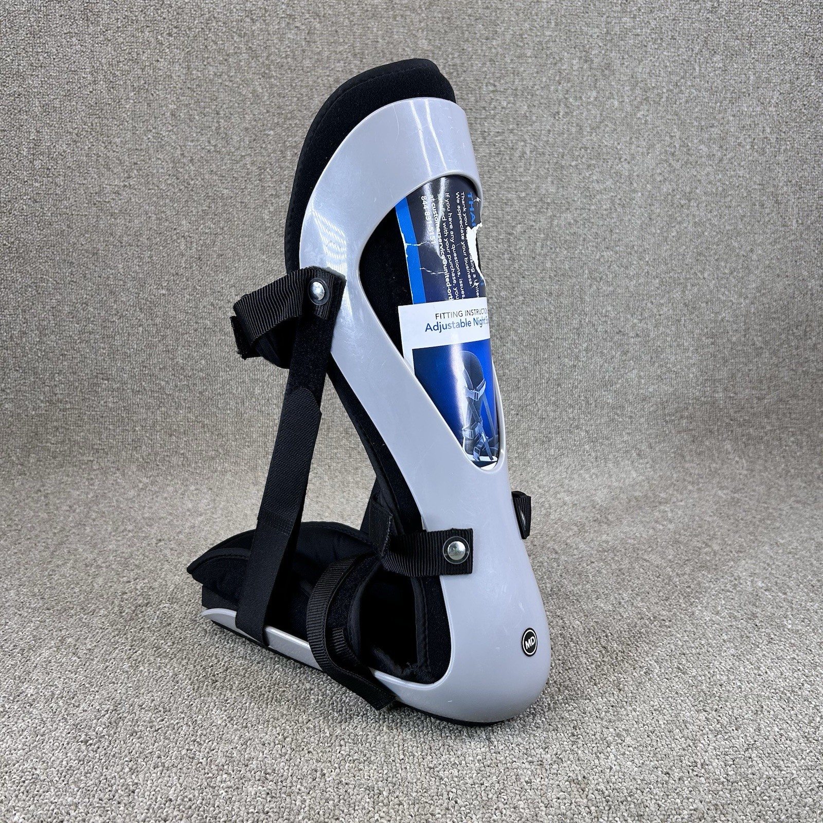 United Ortho Plantar Fasciitis Adjustable Leg Support Brace Medium MD New L or R