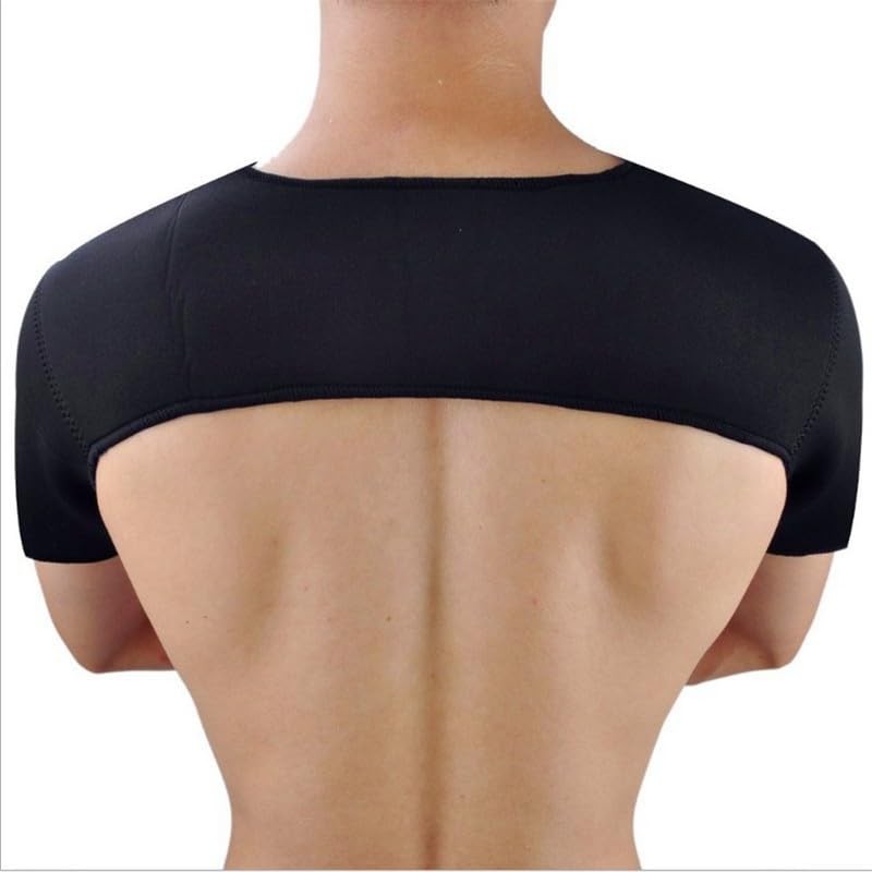 Double Shoulder Wrap SBR Compression Shoulder Sleeve, Size L Fits Shoulder Wi…