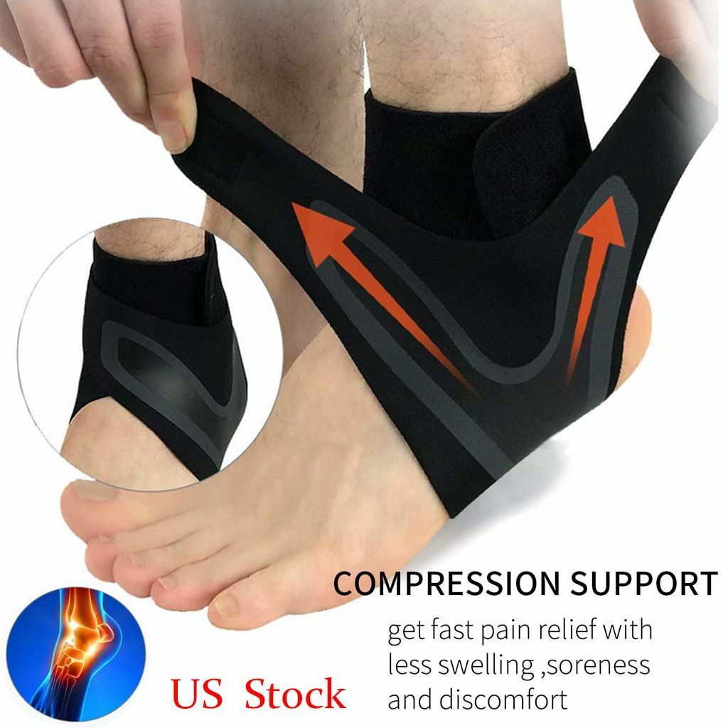 Adjustable Foot Plantar Fasciitis Arch Support Compression Sock Ankle Heel Brace