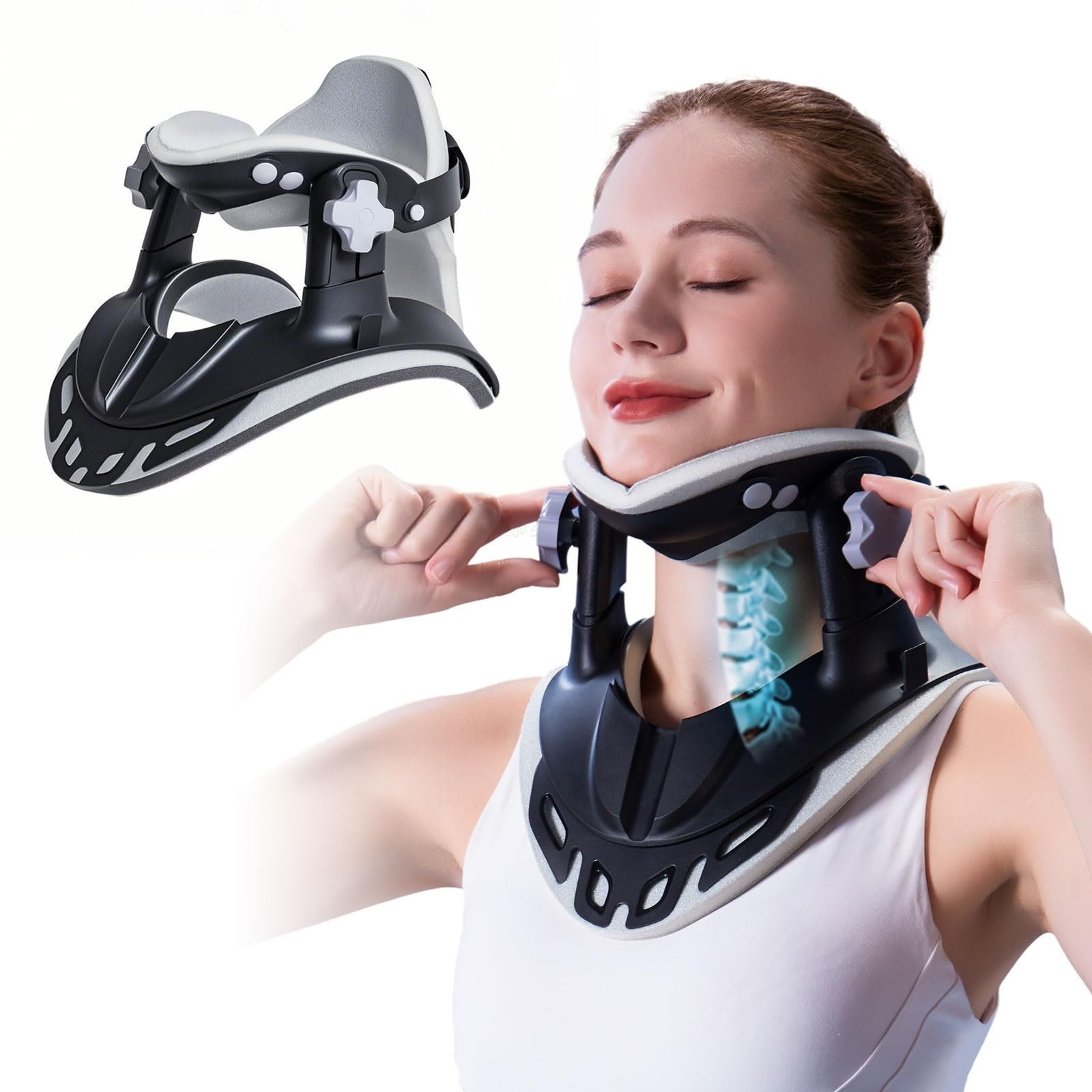 ALPHAY Neck Stretcher Cervical Traction,Neck Braces for Neck Pain and Support…