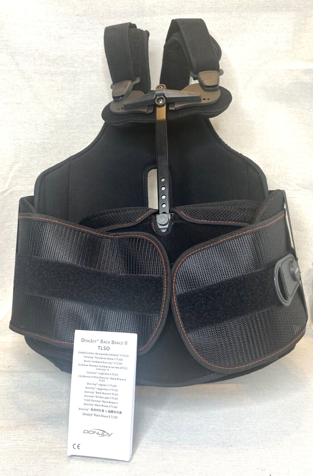 DonJoy Back Brace II TLSO XL 11-1585-5 50–55 Inch Thoracic Spine Rehab Support