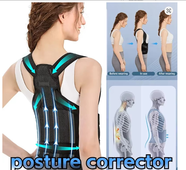Back Brace Posture Corrector Women Men Shoulder Straightener Adjustable Support