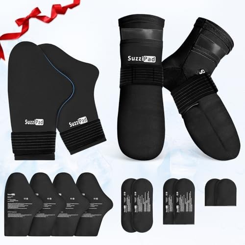 Cold Therapy Gloves & Socks for Chemo Relief, Ice Packs for Hands & Feet, S/M