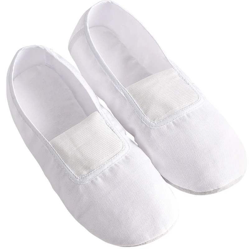 Girls Kids Pointe Shoes Dance Slippers Soft-soled Shoes Ballerina Practice Shoe