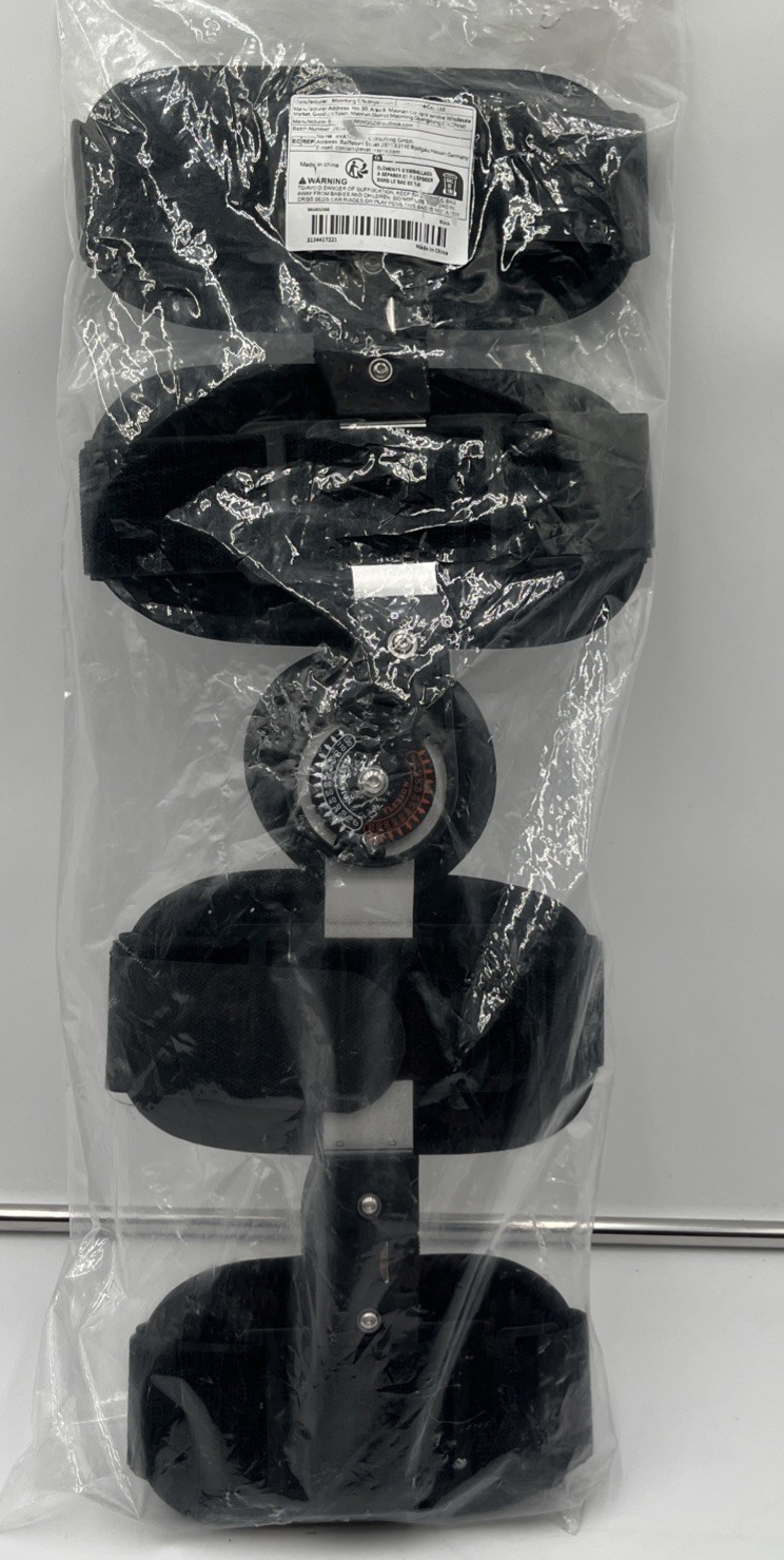 Post-Op Hinged Adjustable Knee Brace Right Or Left Leg New In Bag Knee Support