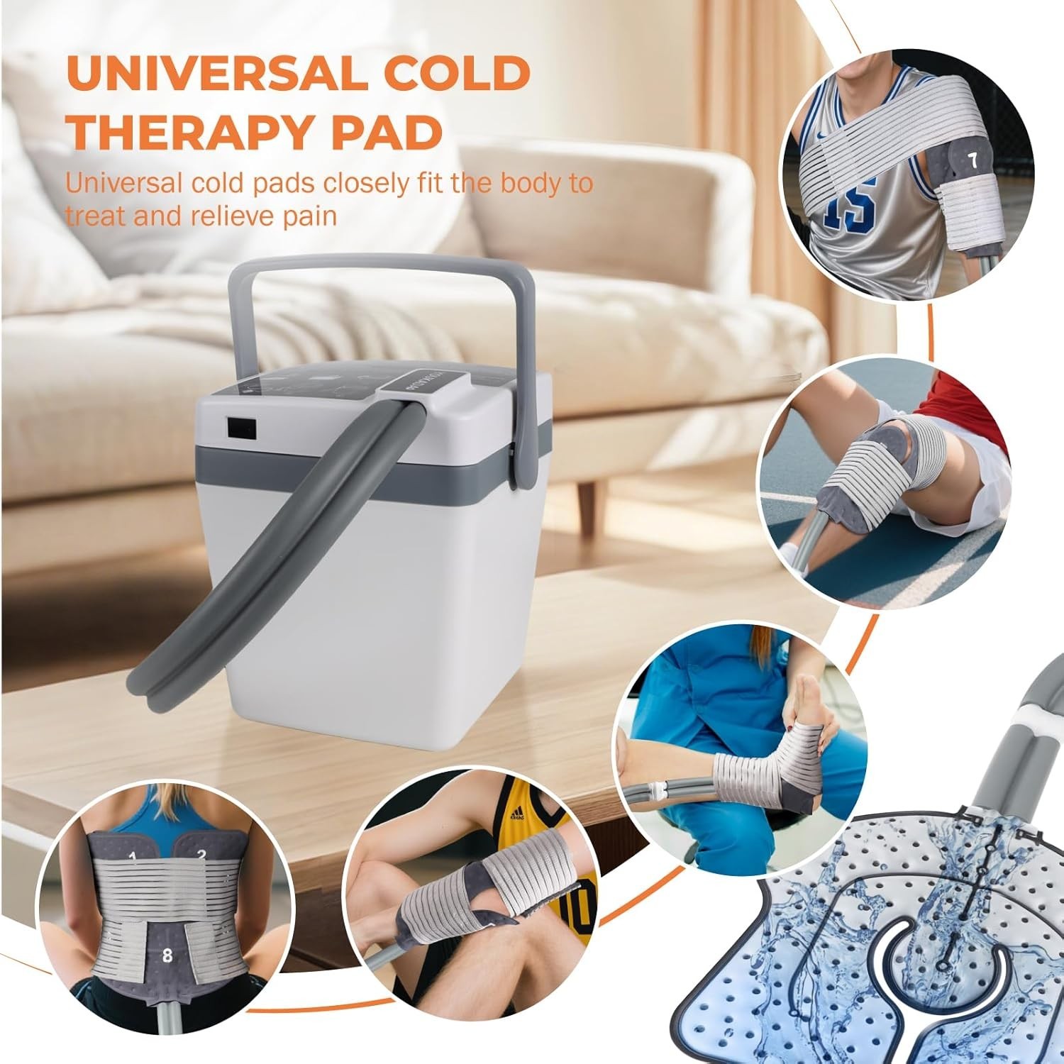 Cold Therapy Machine Knee Compression Ice Therapy Acl Recovery Portable