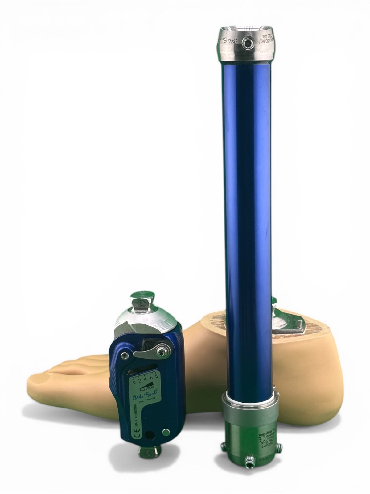 otto bock 3WR95 1WR95 4WR95=3 2WR95=1. prosthetic Knee, right foot, components.