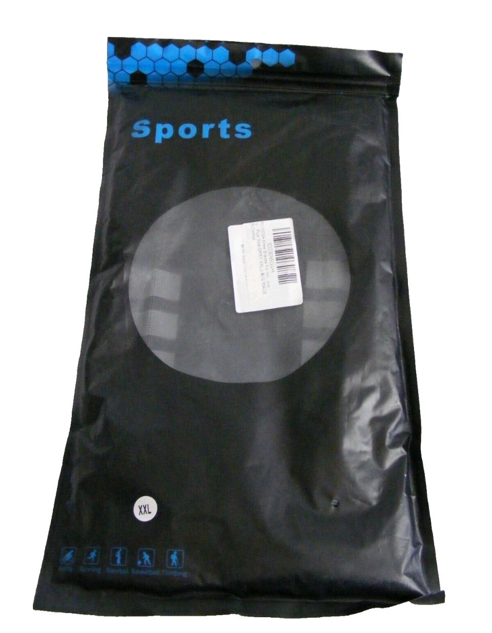Rokesa Knee Brace Gray Black Knee Compression Sleeve Support Gel Pad XXL
